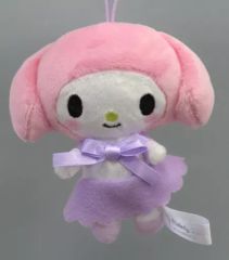 【中古】キーホルダー マイメロディ(F/パープル) カラーリボンマスコット 「マイメロディ」