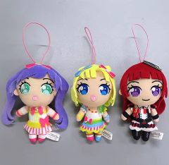 【中古】ぬいぐるみマスコット・ぬいぐるみバッジ 全3種セット ぬいぐるみマスコット 「プリパラ 5周年」 モーリーファンタジー・PALO限定