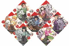 【中古】コースター 全7種セット ランダムスクエアコースター 「鬼滅の刃 鬼滅祭 ～アニメ伍周年記念祭～×ufotable Cafe TO GO」 『辰年』ドリンク注文特典