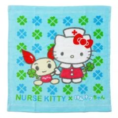 【中古】タオル・手ぬぐい(キャラクター) キティ＆けんけつちゃん ハンドタオル 「ハローキティ×けんけつちゃん」 複数回献血クラブ入会促進キャンペーン記念品