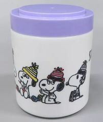 【中古】皿・茶碗 13.スヌーピー キャニスター パープル 「サンリオ当りくじ スヌーピー当りくじ」