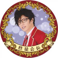 【中古】バッジ・ピンズ 神威楽斗(GACKT)/背景：パープル デカ缶バッジ 「第91期 神威♂楽園 de マトメナ祭」