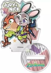 【中古】アクリルスタンド・アクリルパネル ジュディ＆ニック 「ぴた!でふぉめ ズートピア アクリルスタンド」