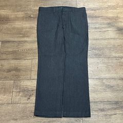 BANANA REPUBLIC ストライプスラックス パンツ グレー W33