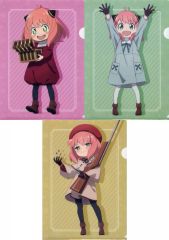【中古】クリアファイル [単品] アーニャ・フォージャー 描き下ろしA4クリアファイル3枚セット 「Blu-ray/DVD 劇場版 SPY×FAMILY CODE：White 豪華版」 アニメイト購入特典