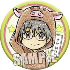 【中古】バッジ・ピンズ(キャラクター) 志村新八 缶バッジ 干支Ver. 「銀魂」