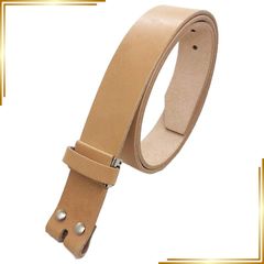 【新品】 WING LEATHER 栃木レザー ベルト メンズ 本革 帯のみ 交換用 カジュアル 日本製  国産 おしゃれ 無地 40mm w041 Mサイズ ヌメ シルバー
