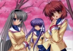 【中古】ポスター A3判クリアポスター 古河渚＆坂上智代＆藤林杏 「Eureka!くじ CLANNAD-クラナド-」 C-6賞