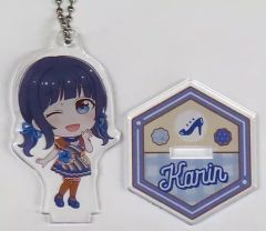 【中古】キーホルダー 朝香果林 「GiGOコラボカフェ ラブライブ!虹ヶ咲学園スクールアイドル同好会 Let’s にじパフェ! スタンド付きデフォルメアクリルキーホルダー(ニジガク Let’s にじパフェ!)」