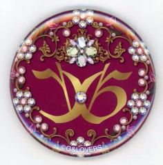 【中古】バッジ・ピンズ(男性) 神威楽斗(GACKT) 缶バッジ(ロゴ/花柄) 「第93期 神威♂楽園 de ヒラキナ祭」 楽性ショック堂 SPECIAL MENU付属品