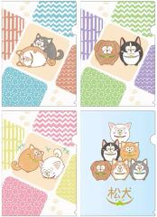 【中古】クリアファイル 6つ子 A4クリアファイル4枚セット まついぬ 「おそ松さん」