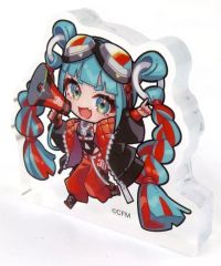 【中古】アクリルスタンド・アクリルパネル 初音ミク(メガホン) アクリルブロック 「初音ミク マジカルミライ 2023」