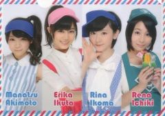 【中古】クリアファイル(女性アイドル) 秋元真夏＆生田絵梨花＆生駒里奈＆市來玲奈(乃木坂46) A4ペアクリアファイル(ウェイトレス)