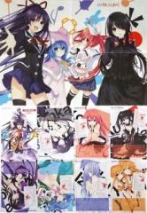 【中古】ポスター(アニメ) 両面ポスター(八つ折) 集合 「デート・ア・ライブ」 ドラゴンマガジン 2013年11月号付録