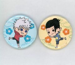 【中古】バッジ・ビンズ 五条悟＆夏油傑 たすっこ 沖縄ver. ミニ缶バッジ 2個セット 「呪術廻戦」