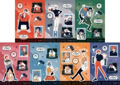 【中古】キャラカード 全7種セット 「超人的シェアハウスストーリー カリスマ×ローソン」 オリジナルランダムブロマイド(L判)」 ローソンプリント限定