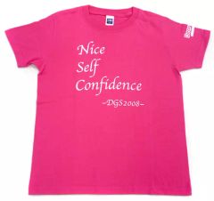 【中古】Tシャツ(男性アイドル) 神谷浩史プロデュース(Nice Self Confidence) Tシャツ 濃ピンク Mサイズ 「神谷浩史・小野大輔のDearGirl～Stories～」 キャラホビ2008グッズ