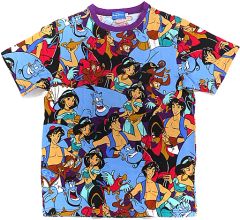 【中古】Tシャツ 総柄 Tシャツ フルカラー Sサイズ 「アラジン」 東京ディズニーリゾート限定