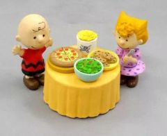【中古】トレーディングフィギュア GARDEN PARTY：TABLE -ガーデンパーティテーブル-(服：赤×ピンク) 「The Art of Dreams スヌーピーの世界2」