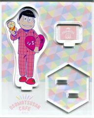 【中古】アクリルスタンド・アクリルパネル おそ松(パジャマ) 「おそ松さんカフェ2017 アクリルスタンド」