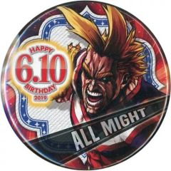 【中古】バッジ・ピンズ オールマイト バースデイ缶バッジ(2019) 「僕のヒーローアカデミア」 ジャンプキャラクターズストア限定