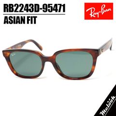 Ray-Ban レイバン サングラス RB2243D-95471-55 55サイズ アジアンフィット メガネ フレーム ストライプドハバナ ダークグリーン