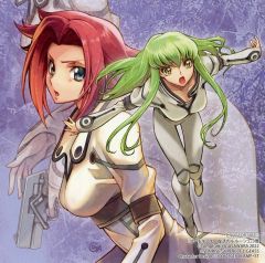 【中古】紙製品 C.C＆紅月カレン 複製ミニ色紙 「コミックス コードギアス 復活のルルーシュ 第3巻」 アニメイト購入特典