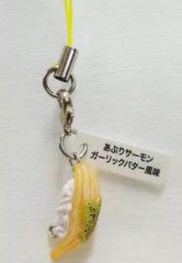 【中古】ストラップ(キャラクター) あぶりサーモンガーリックバター風味 ｢無添くら寿司 寿司ストラップ 第3弾｣ ビッくらポン!!景品
