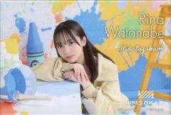 【中古】バッジ・ピンズ 渡辺莉奈(日向坂46) スクエア缶バッジ UNI’S ON AIR(ユニゾンエアー)4周年記念コラボ ローソン・Loppi・HMV限定