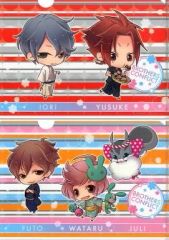 【中古】クリアファイル 侑介＆祈織/風斗＆弥＆ジュリ クリアファイルセット(2枚組) 「アニくじ BROTHERS CONFLICT」 E-3賞