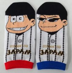 【中古】ソックス(キャラクター) おそ松＆カラ松 靴下 23～25cm 「侍ジャパン×おそ松さん」 侍ジャパンオンラインストア限定