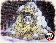 【中古】キャンバスボード・キャンバスアート 梅＆妓夫太郎 キャンバスパネル 「鬼滅の刃 遊郭編×ufotable DINING 第4期」 お楽しみくじ景品