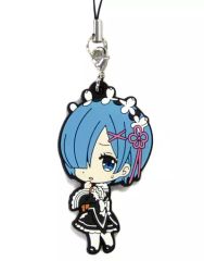 【中古】ストラップ(キャラクター) 軽蔑 「Re：ゼロから始める異世界生活 レムがいっぱい ラバーストラップ」