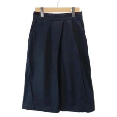 マーガレットハウエル MHL. フレアスカート ひざ丈 1 黒 ブラック /CR ■GY62