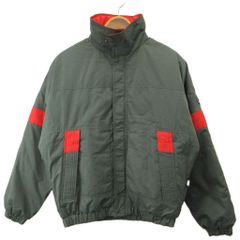 モンクレール MONCLER ダウンジャケット ブルゾン  アシックス製  ハイネック 86-3  S カーキ 赤 レッド /SH ■GY18