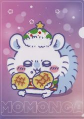 【中古】クリアファイル モモンガ オリジナルA4クリアファイル 「セブンイレブン×ちいかわ なんか小さくてかわいいやつ あったまるね、きもち」 対象商品購入特典