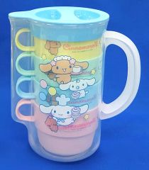 【中古】マグカップ・湯のみ(キャラクター) 3.シナモロール カップセット 「サンリオ当りくじ オールキャラクター当りくじ」