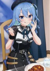 【中古】キャラカード 星街すいせい(普段着風アイドル衣装/食事中) オリジナルカード 「バーチャルYoutuber ホロライブ×ハウス食品×イトーヨーカドー 星街家の辛口トマトカレー」 購入特典