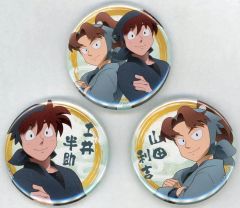 【中古】バッジ・ピンズ 土井半助＆山田利吉 描き下ろし缶バッジセット 「劇場版 忍たま乱太郎 ドクタケ忍者隊 最強の軍師」 PASH! 8月号 応募者全員サービス景品
