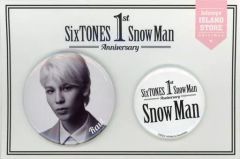 【中古】バッジ・ピンズ [台紙付き] ラウール(Snow Man) 缶バッジセット(2種) 「SixTONES Snow Man 1st Anniversary」