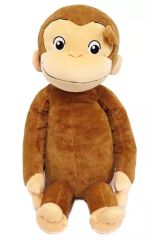 【中古】ぬいぐるみ ジョージ ギガジャンボふんわりぬいぐるみ 「おさるのジョージ」