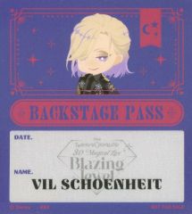 【中古】シール・ステッカー ヴィル・シェーンハイト バックステージパス風ステッカー 「ディズニー ツイステッドワンダーランド 3D Magical Live -Blazing Jewel-」 グッズ購入特典