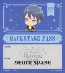 【中古】シール・ステッカー デュース・スペード バックステージパス風ステッカー 「ディズニー ツイステッドワンダーランド 3D Magical Live -Blazing Jewel-」 グッズ購入特典