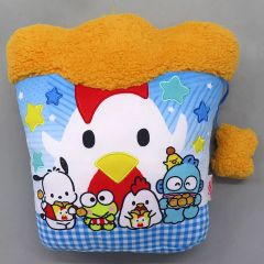【中古】クッション・本体 集合 パッケージ風クッション 「サンリオ当りくじ からあげクン×サンリオキャラクターズ当りくじ」 ラストスペシャル賞