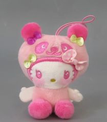 【中古】ぬいぐるみマスコット・ぬいぐるみバッジ パンダ ハローキティ(A/ピンク) リボンがいっぱいマスコット 「パンダ ハローキティ」