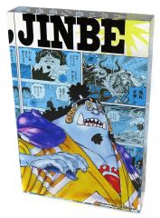 【中古】アクリルスタンド・アクリルパネル ジンベエ アクリルブロック “HEROES”(2023) 「ワンピース」