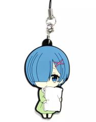 【中古】ストラップ(キャラクター) パジャマ 「Re：ゼロから始める異世界生活 レムがいっぱい ラバーストラップ」