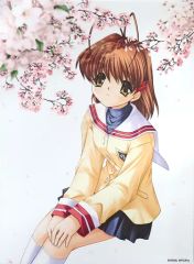 【中古】キャンバスボード・キャンバスアート 古河渚(桜) 選べる キャンバスアート 「Eureka!くじ CLANNAD-クラナド-」 A-1-2賞