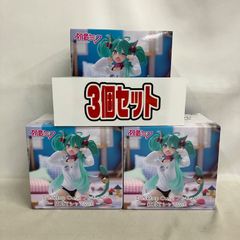 未開封 初音ミク Desktop Cute 初音ミク 猫耳Tシャツ フィギュア 3個セット SFK645 c107