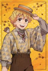 【中古】ポストカード [単品] 我妻善逸 ポストカード 「鬼滅の刃 鬼滅祭 ～アニメ伍周年記念祭～」